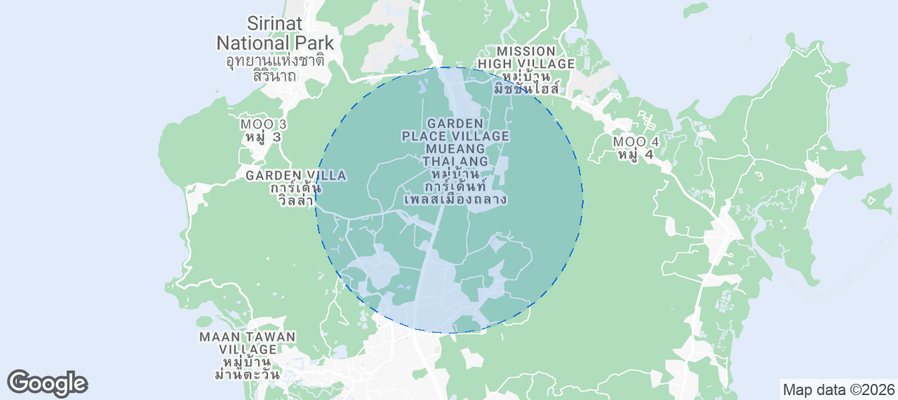 Thep Krasattri Airbnb map